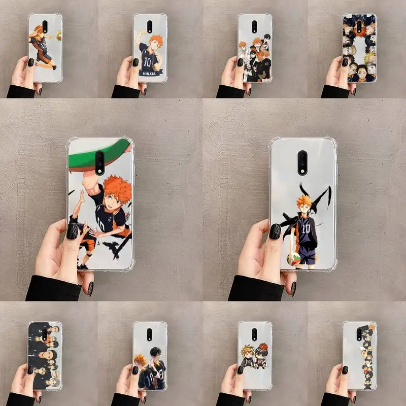 

Haikyuu Hinata attacks Anime Phone Case Transparent For OnePlus MEIZU MEITU M 7 8 9 16 17 T PRO XS moible bag