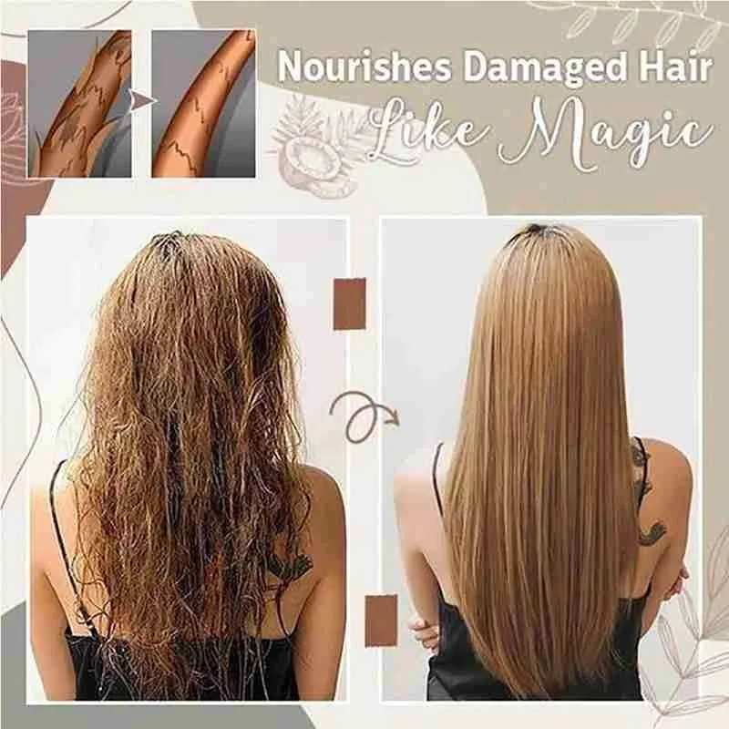 50 мл кокосового масла маска для волос с витамином Е восстанавливает повреждения