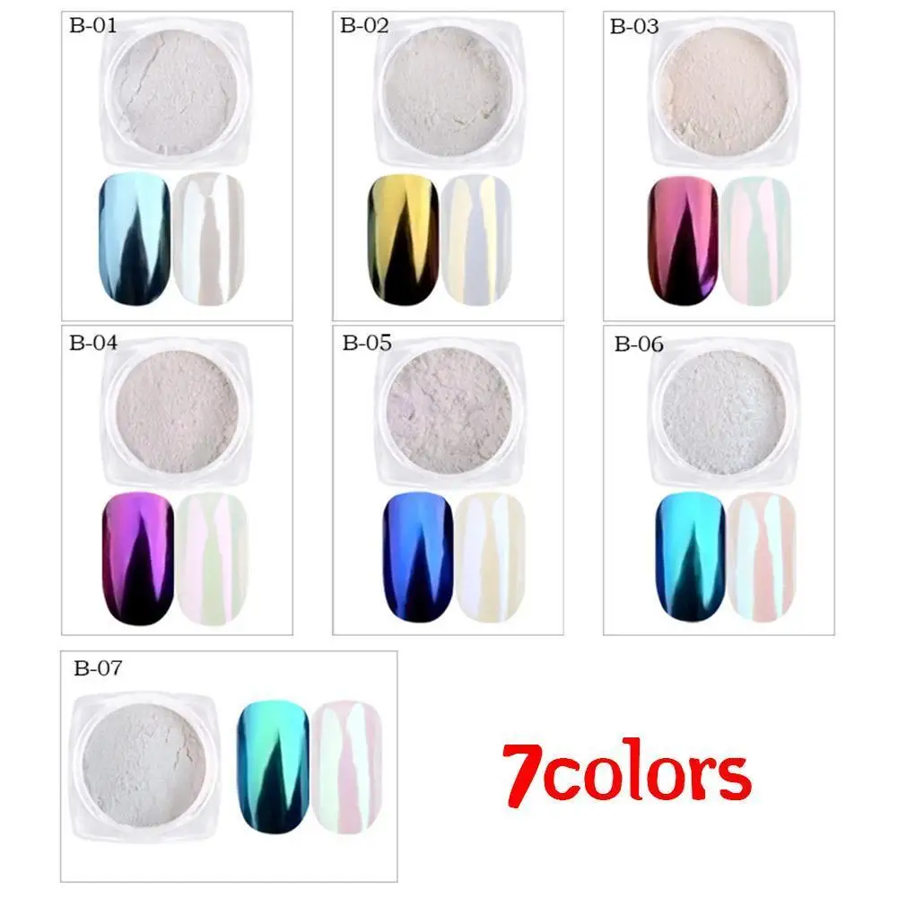 

Polish Shimmer Mirror Pearl Nail Art Shell Powder DIY Nail Glitter Pigment Chrome Art Decoration Makeup R9U0