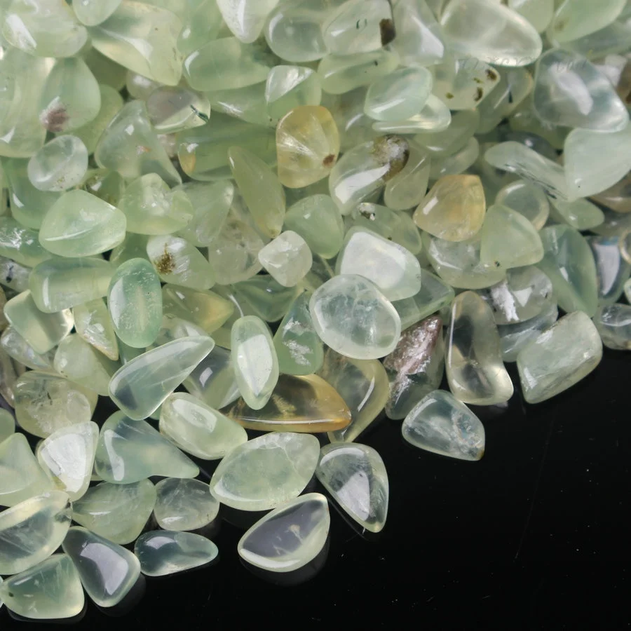 500 г ЗЕЛЕНЫЙ Хрустальный гравийный стакан из преннита камень декоративный