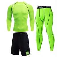 sports compression underwear top quality thermal underwear fleece sweat quick drying sport thermal underwear 4xl rashgard male