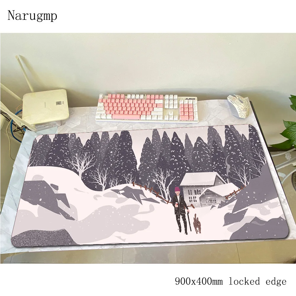 

Dog cute padmouse big accessory 900x400x4mm mouse pad HD print gaming enterprise rubber mats keyboard large mouse mat gamer