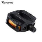 Детские велосипедные педали WEST BIKING, ультралегкие противоскользящие пластиковые предупреждающие отражатели безопасности, детские велосипедные педали 916 12