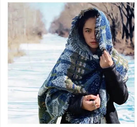 VANOVICH Tibet Retro Ethnic Travel Warm Shawl 2022 Autumn and Winter New Womens Coats Capes |