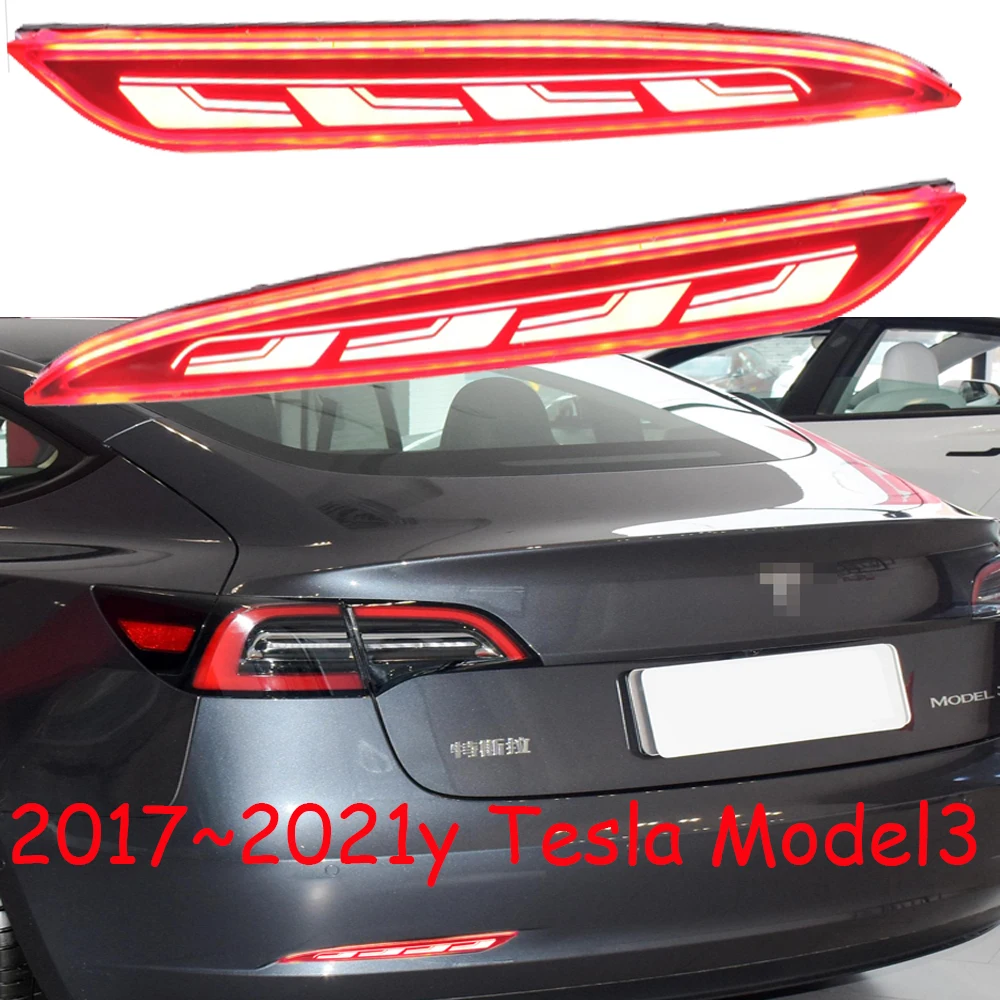 Автомобильный бампер для Tesla Model3 задний фонарь 2017 ~ 2021y светодиодные