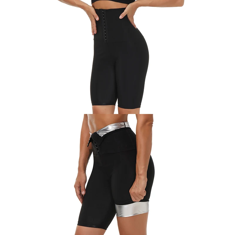 

Compression High Waist Yoga Pants Thermo Sweat Capris Body Shaper for Workout Fittness Traning Weight Loss Women Sauna Leggings