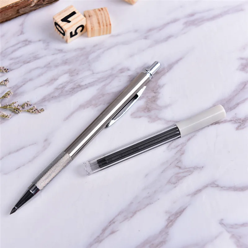 

Mechanical pencil 3.0mm 2B drawing writing activity pencil with12-color refill office school stationery
