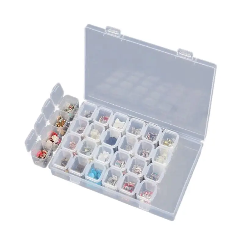 

Manicure Tool Box Separate Mini Detachable Storage Box Anti-drop Accessories Box Organizer Case Storage Beads Jewelry Boxes