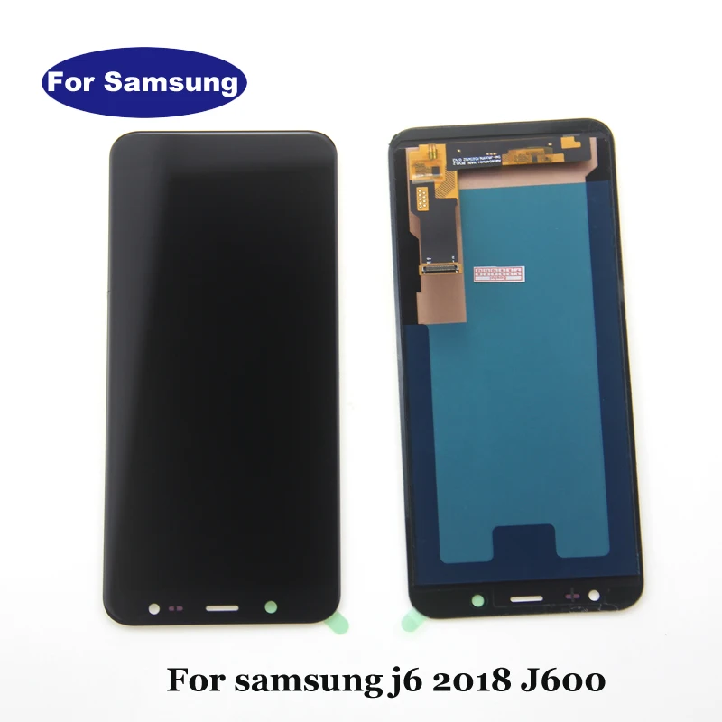 В ячейке для Samsung Galaxy J6 2018 J600 J600F J600Y ЖК экран и сенсорное стекло панельная сборка