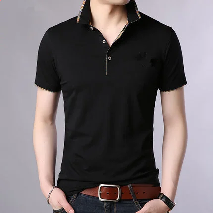 

Summer men's business casual short sleeve t-shirt 8737