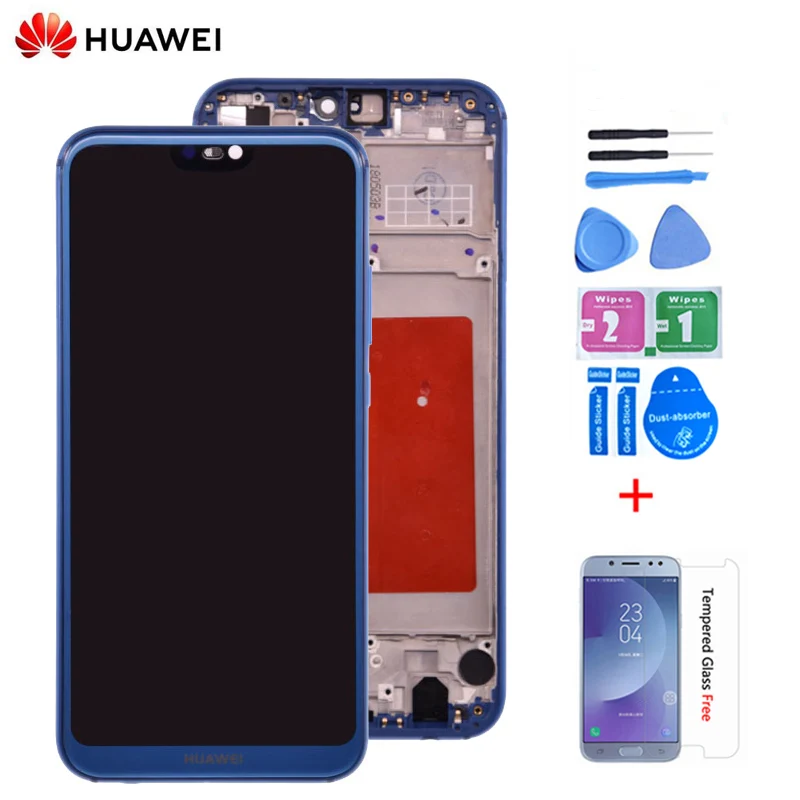 Оригинальный ЖК дисплей для HUAWEI P20 Lite сенсорный экран панель дигитайзера в сборе