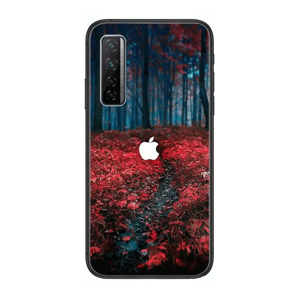 

Red apple Phone Case For Huawei Nova p10 lite 7 6 5 4 3 Pro i p Smart ZBlack Etui 3D Coque Painting Hoesje