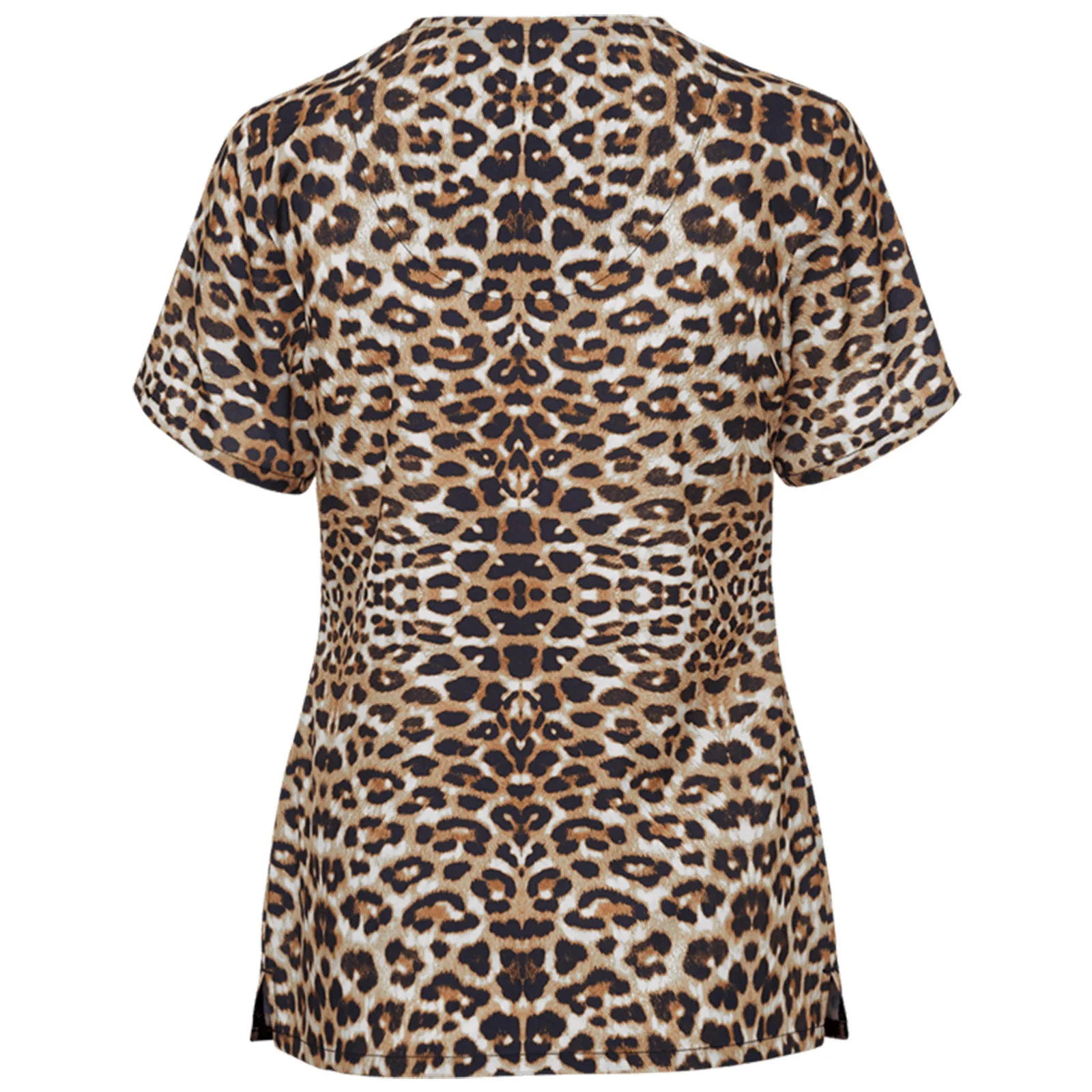 # A023 Женские топы с коротким рукавом и V образным вырезом Рабочая форма блузка