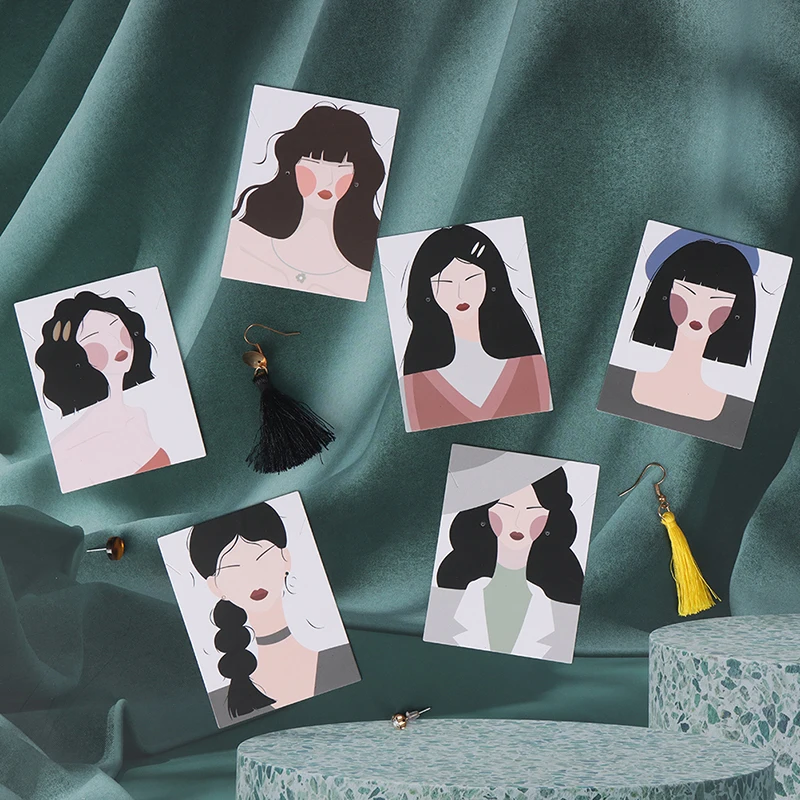 

60 шт. 6*8 см, профессиональные популярные серьги, ювелирные изделия, дисплей с висячей картой