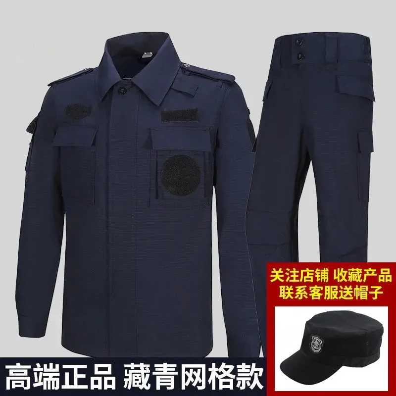 

Take a full set of black male training wear-resisting combat uniform outdoor leisure tactical training long-sleeved clothes