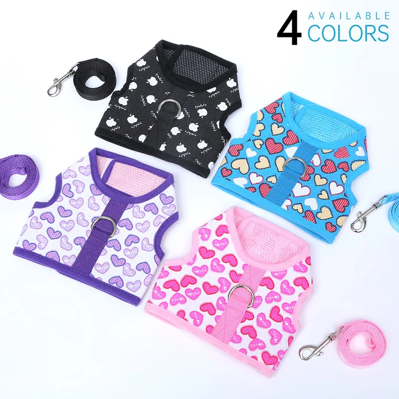 

ошейник для собак шлейка для собак товары для собак Сетчатый Воздухопроницаемый поводок для собак, Регулируемый аксессуар для любимых, мал...