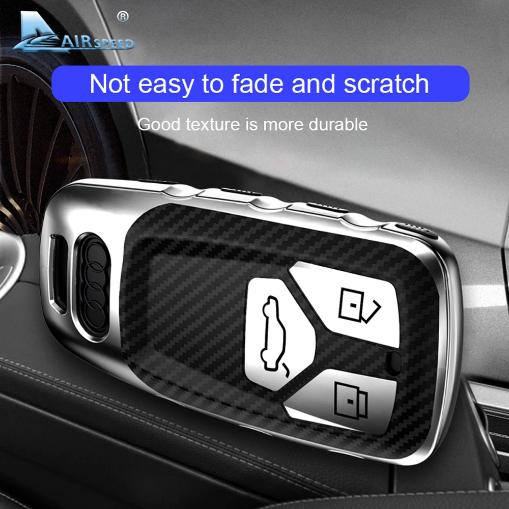 Чехол для автомобильного ключа AIRSPEED стильный защитный чехол из ТПУ и углеродного