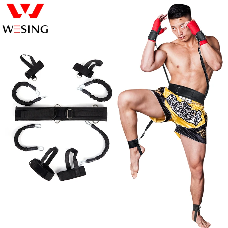 

Boxing Training Resistance Band Set Leg Strength and Agility Training Strap System for Boxing,MMA,Muay Thai,Karate Combat, Baske