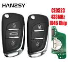 23 кнопки 433 Мгц дистанционный ключ для PEUGEOT 407 307 308 807 207 модифицированный партнер ASK ID46 чип CE0523 HU83VA2 Blade