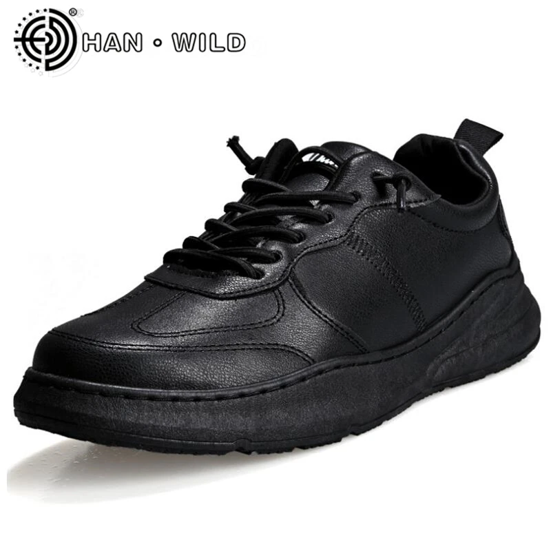 Мужские кроссовки из ПУ кожи Белые Повседневные уличные модная обувь для мужчин