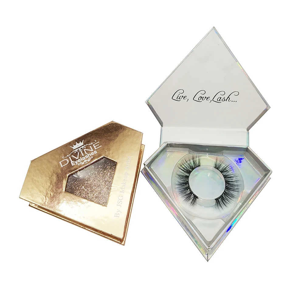 Алмазные Заказные норковые ресницы блестящая коробка Черная пятница целые