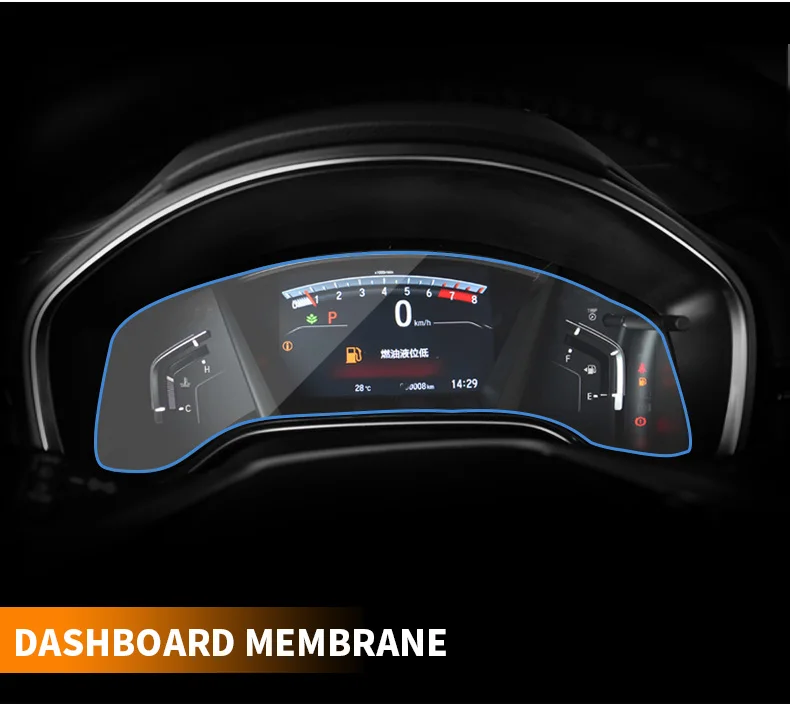 For Honda CRV CR-V Instrument panel navigation display tempered protective film control car GPS screen stickers i