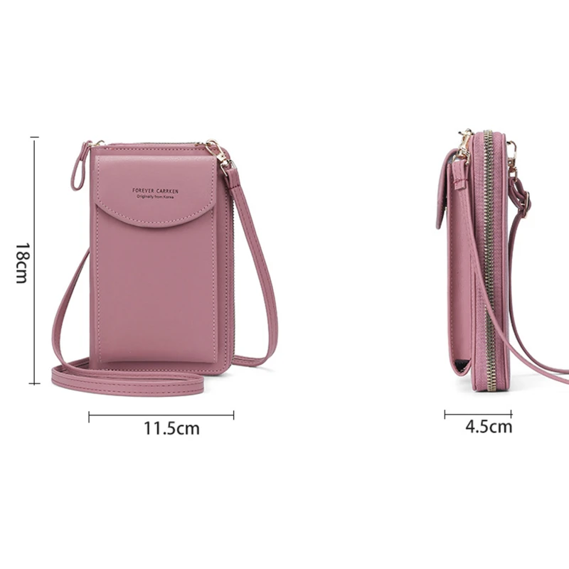 

Women Wallet Brand Cell Phone Wallet Big Card Holders Wallet Handbag Purse Clutch Messenger Shoulder Straps Bag 2021