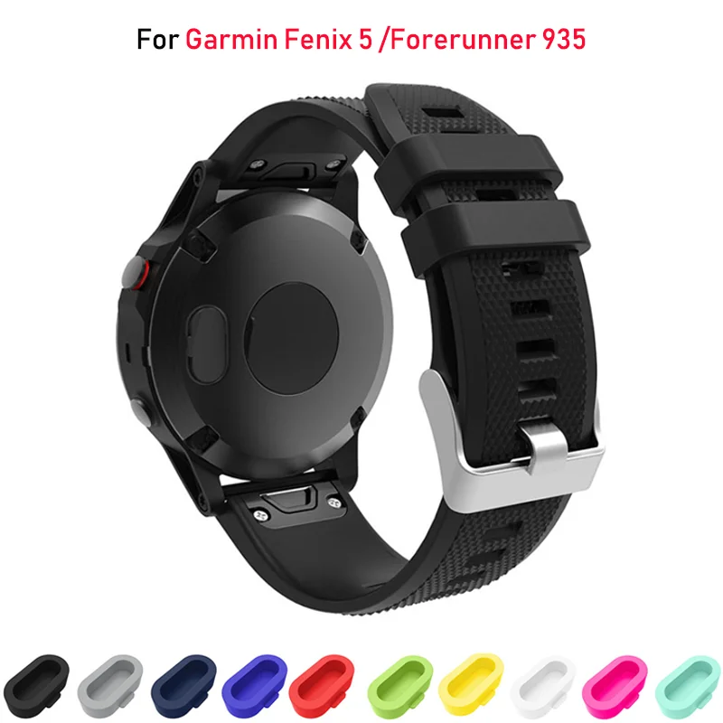 

Colorful Silicone Dustproof Plug Cover Case For Garmin Fenix 5/5S Series Forerunner 935 Smart Watch Dust Protection Caps