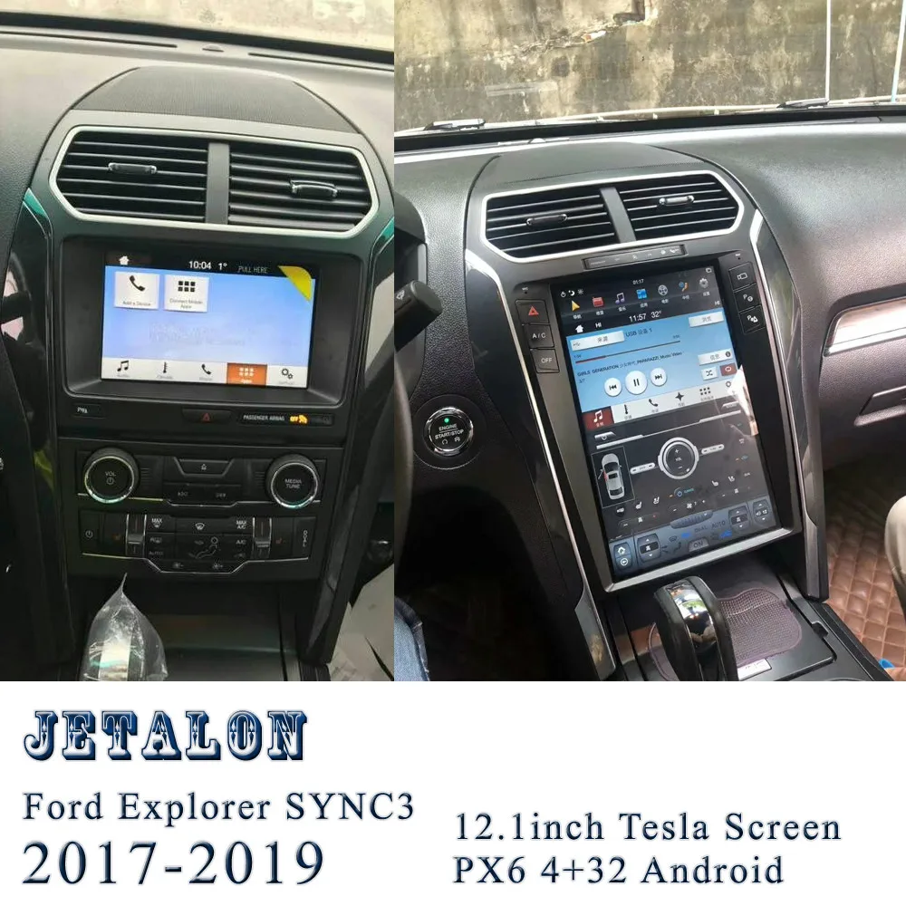 Автомобильный радиоплеер с вертикальным экраном для FORD EXPLORER Sync3 2017 2018 GPS