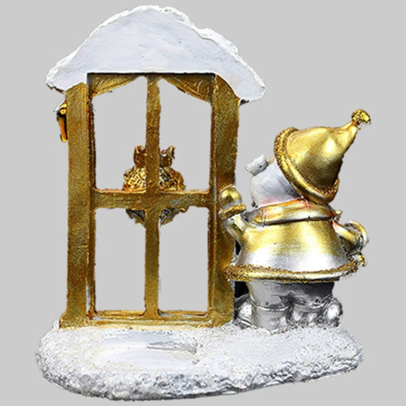 Рождественская кукла украшение для елки искусственная смола настольные