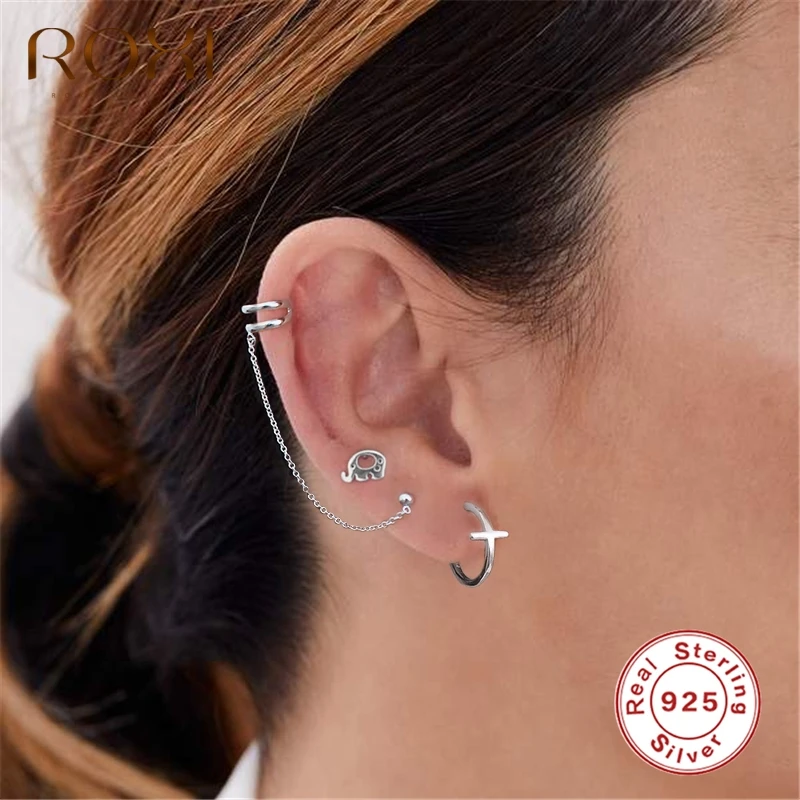 Минималистичные серьги в горошек ROXI 2020 длинные женские серьги-цепочки