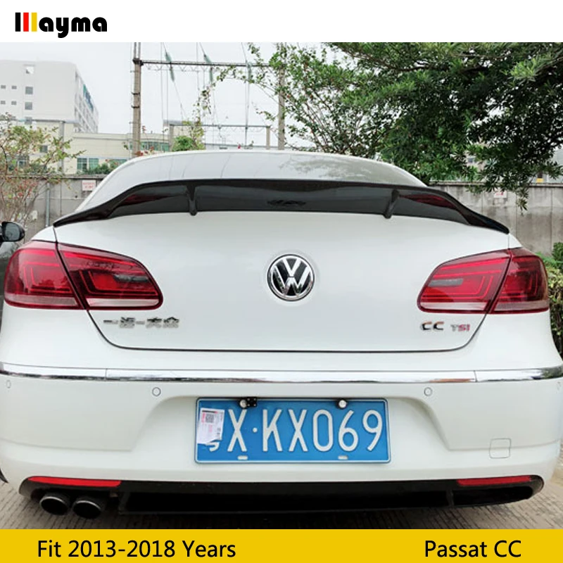 Стильный спойлер R для заднего багажника из углеродного волокна губа VW Passat CC 2013-2018