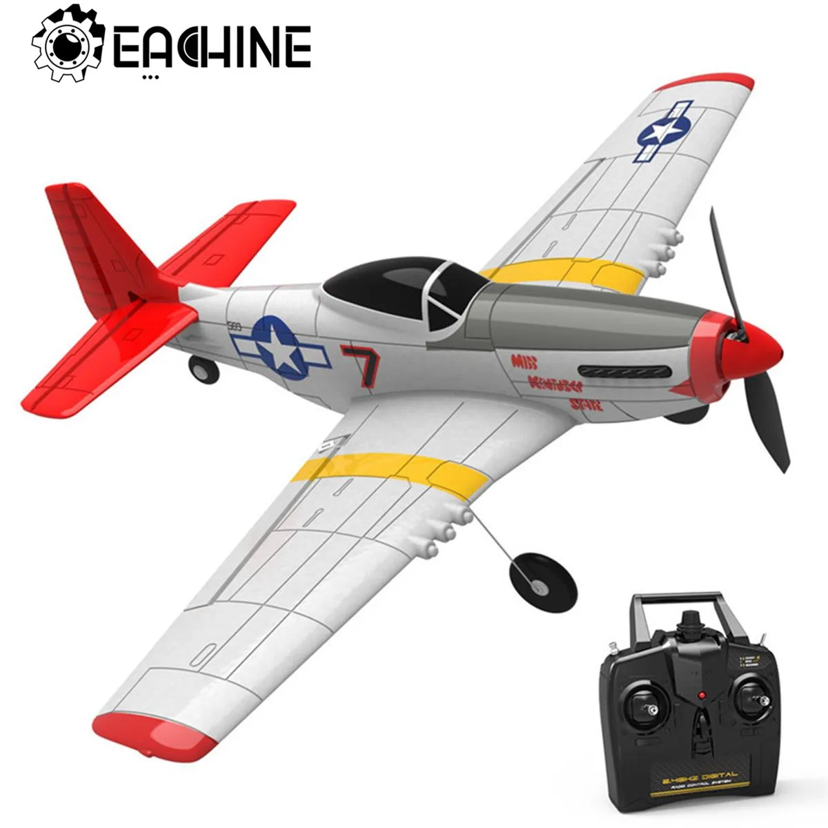 eachine mini p 51d epp 400 мм размах крыльев 2 4g 6 осе