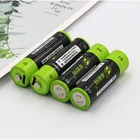 4 шт.лот ZNTER 1,5 в 1700 мАч AA перезаряжаемая батарея Mirco USB литий-полимерная перезаряжаемая батарея детская игрушка Батарея