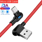 Светодиодный кабель Micro USB Type-C, зарядное устройство для телефона, шнур для быстрой зарядки и передачи данных для Samsung, Xiaomi, Huawei, Andriod, Type-C USB-C