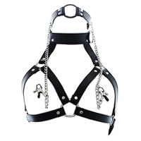 bdsm bondage lingerie bra nipple clamps bondage sexy 2 piece set sm mouth gag ring tits clamp adult games sex toys for couples