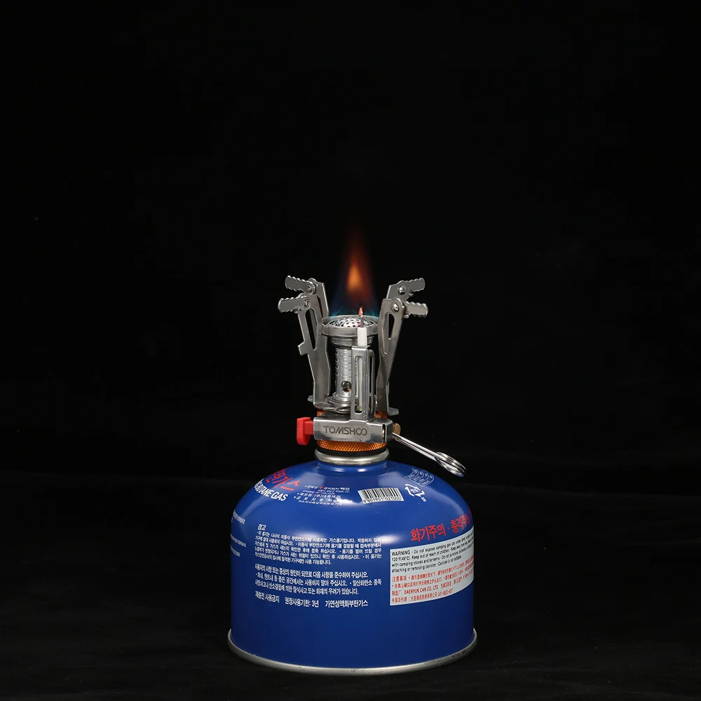 Уличная газовая горелка TOMSHOO складная для кемпинга с электрической кнопкой