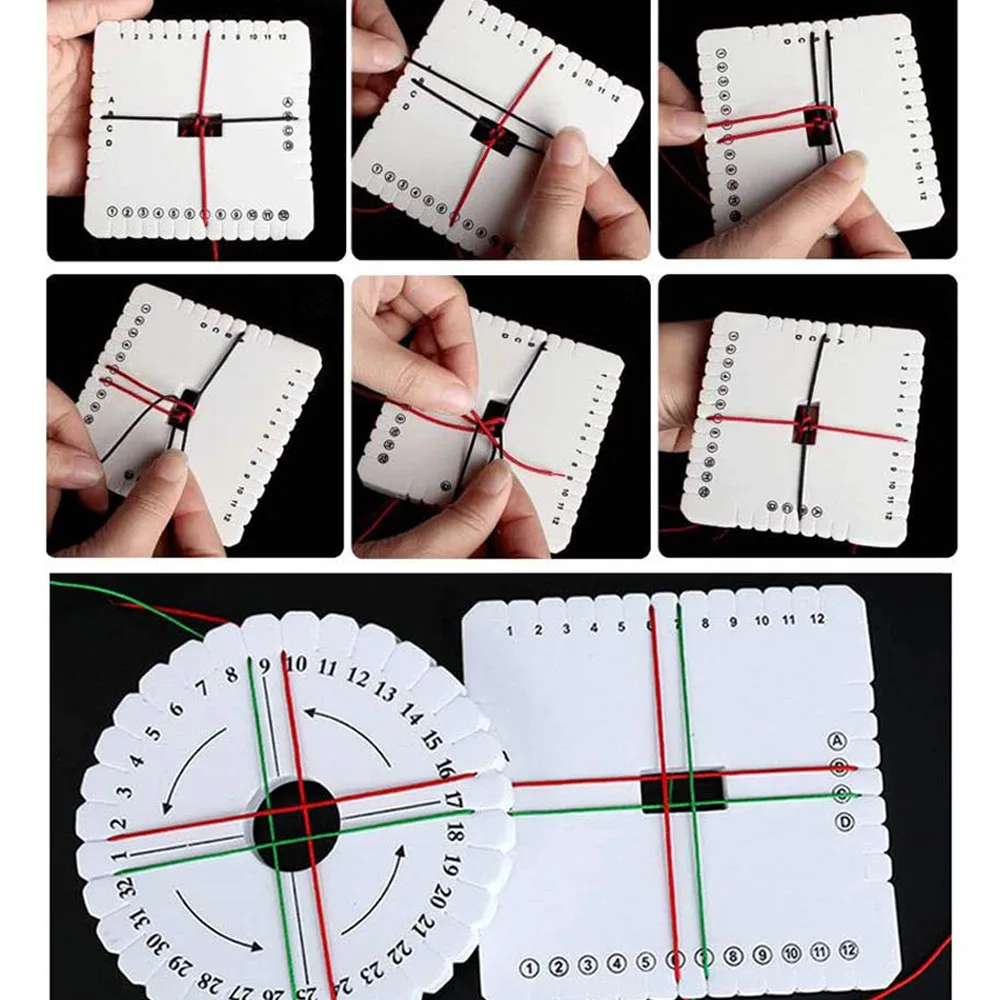 Плетеный шнур Kumihimo плетеный диск плетеная пластина для браслетов сделай сам