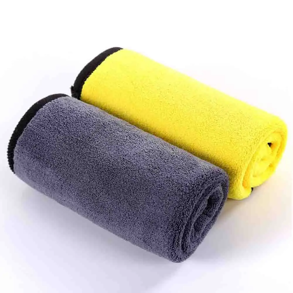 Car Microfiber Cleaning Cloth Towel Ultrasoft Quick Drying 800GSM Polishing Waxing Auto Double Sided Clean Easy To | Автомобили и