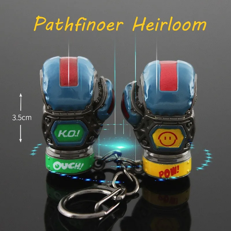 Apex Legends Pathfinoer Heirloom 35mm Boxing Gloves Game Weapon Keychain Ornament Model Christmas Holiday Gift Toy For Childrens