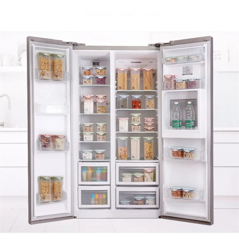 Штабелируемый кухонный зерновой герметичный ящик для хранения банок еды лапши