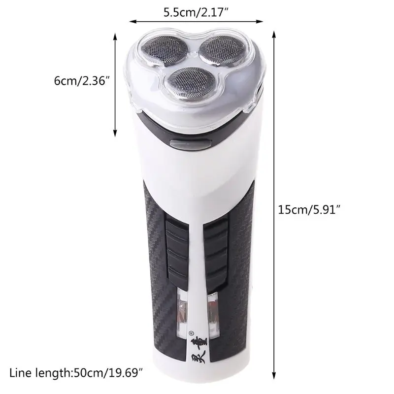 3D роторные Беспроводная Перезаряжаемые Для мужчин электробритва электрическая