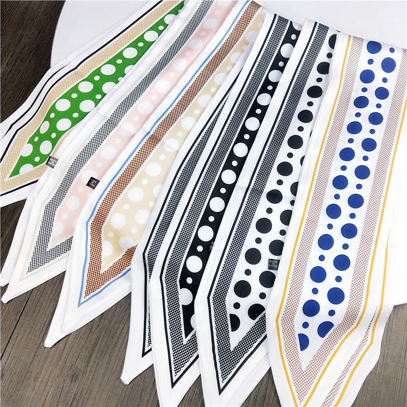 2021 новые дизайнерские маленькая в горошек с принтом виде шеи галстук шарф Для