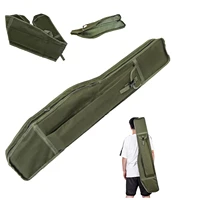 120cm fishing bag single layer portable folding 600d polyester high capacity fishing rod reel lure canvas pole storage soft case