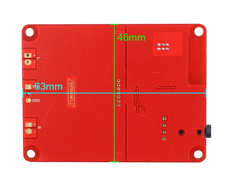 TPA3118 стерео Bluetooth цифровой усилитель мощности плата 2X30 Вт AUX 8-26VDC Bluetooth V5.0