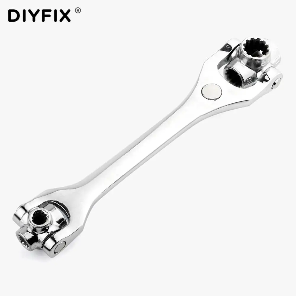 Универсальный торцевой гаечный ключ 52 в 1 8 19 мм работа с шлицевыми болтами