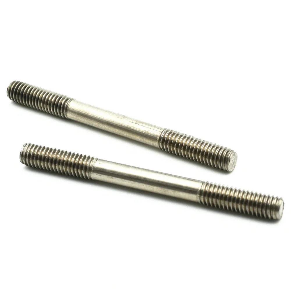 Болт из титана M6 x30 35 40 45 50 55 120 мм Ti Bolts Double Head оригинального цвета, не полированный, с винтом класса 2.