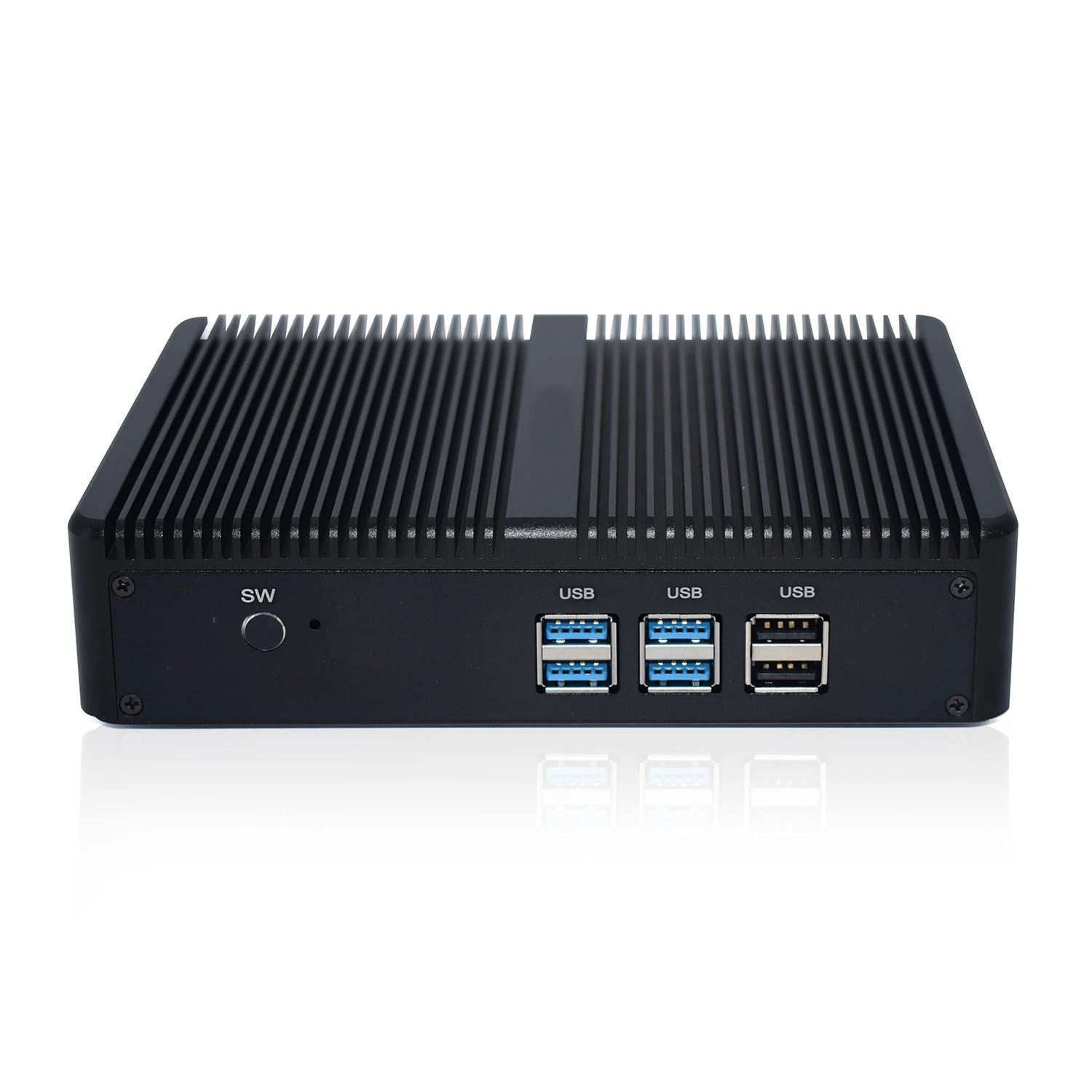 HYSTOU Intel i7 безвентиляторный мини ПК Windows 10 HDMI VGA домашний кинотеатр Wi Fi HTPC башенный