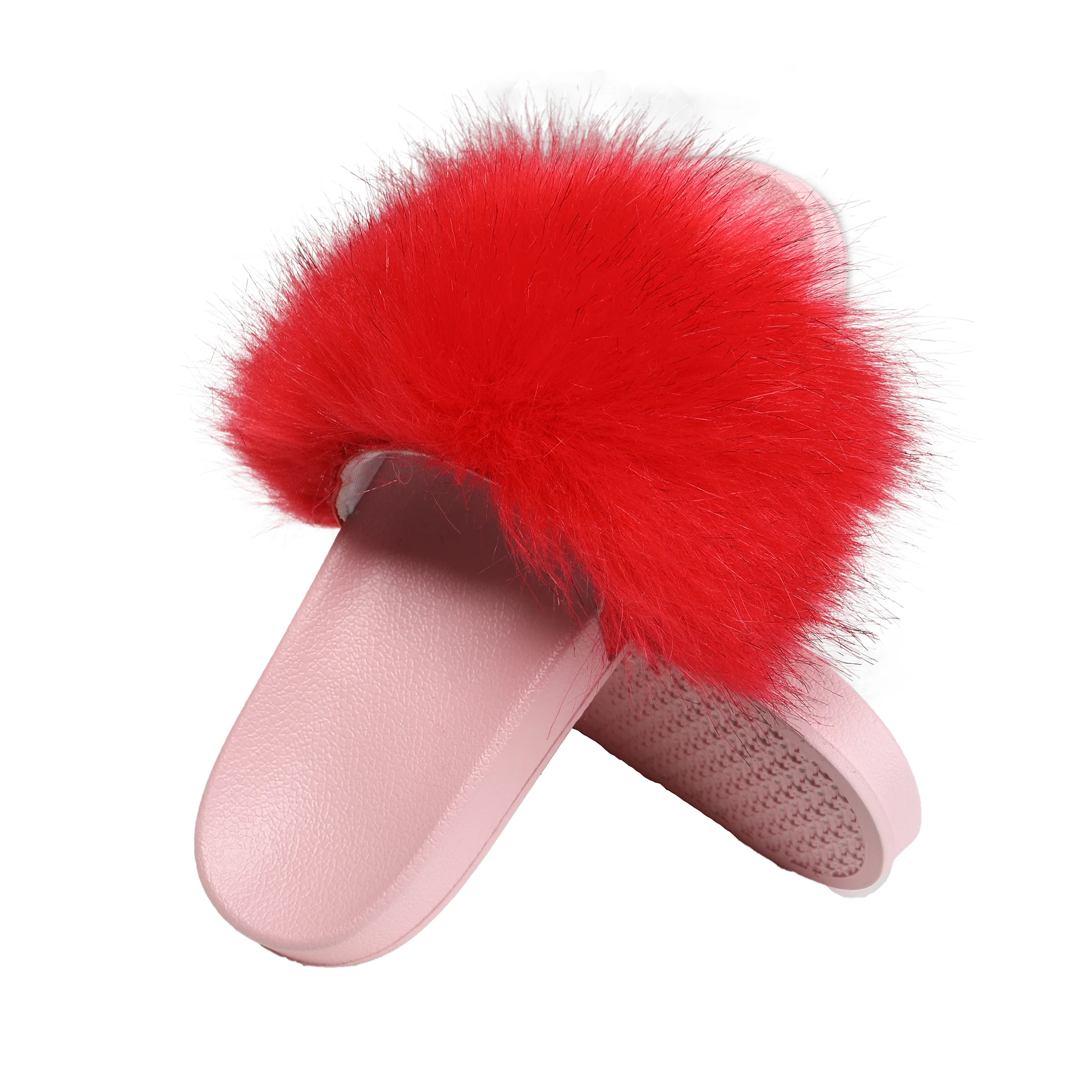 

Fur Story Women's Faux Fur Slides for Outdoor Furry Slide Sandals Fur Slippers FS19S13