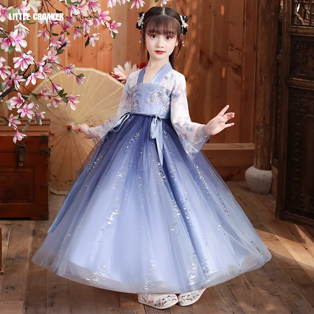 

Kids Dresses Girls Hanfu Ancient Chinese Style Traditional Princess Dress Hanfu Cosplay Costume Girl Tang Suit Hanfus Vestido